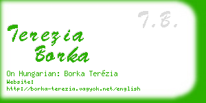 terezia borka business card